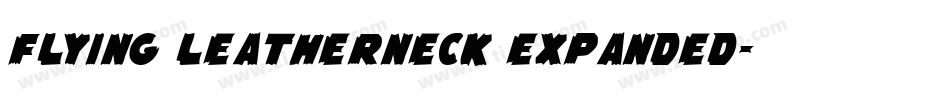 Flying Leatherneck Expanded字体转换